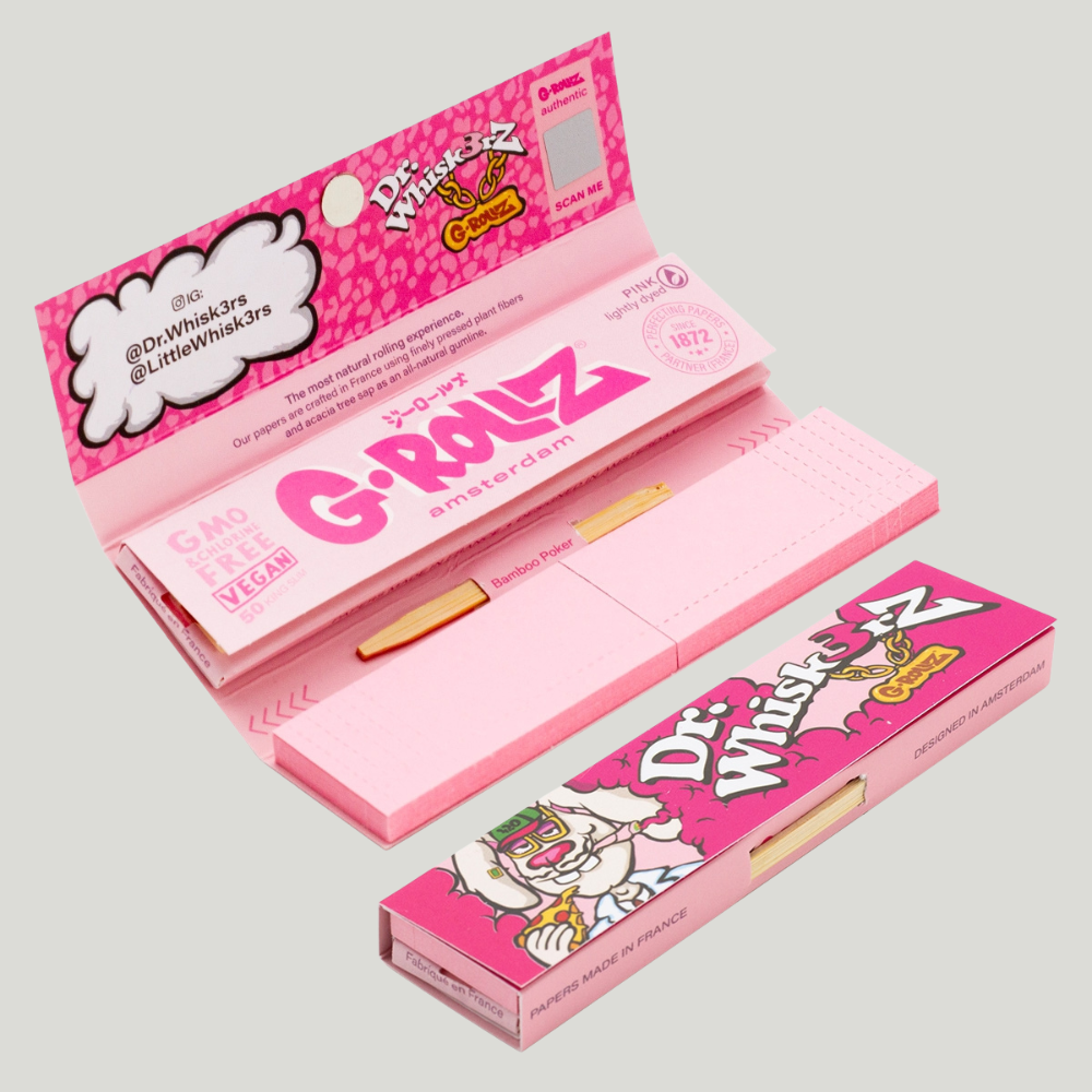 G-Rollz | "Dr. Whiskerz" Completamente Rosa - 50 KS Slim + Tips